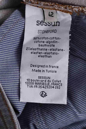 Jean slim Sessun Gris en Coton