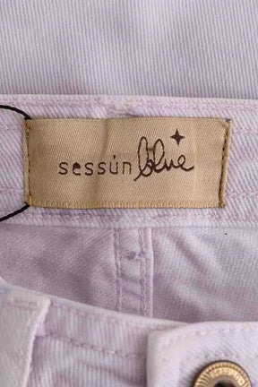 Jean slim Sessun Violet en Coton