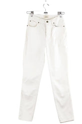Jean slim Sézane Blanc en Coton, taille S - Seconde Main