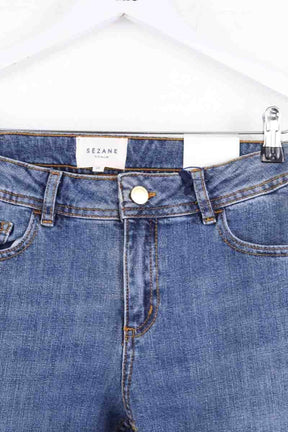 Jean slim Sézane Bleu en Coton