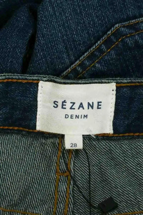 Jean slim Sézane Bleu en Coton