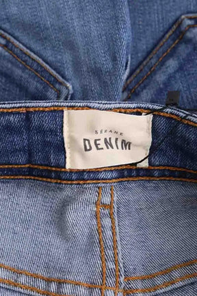 Jean slim Sézane Bleu en Coton