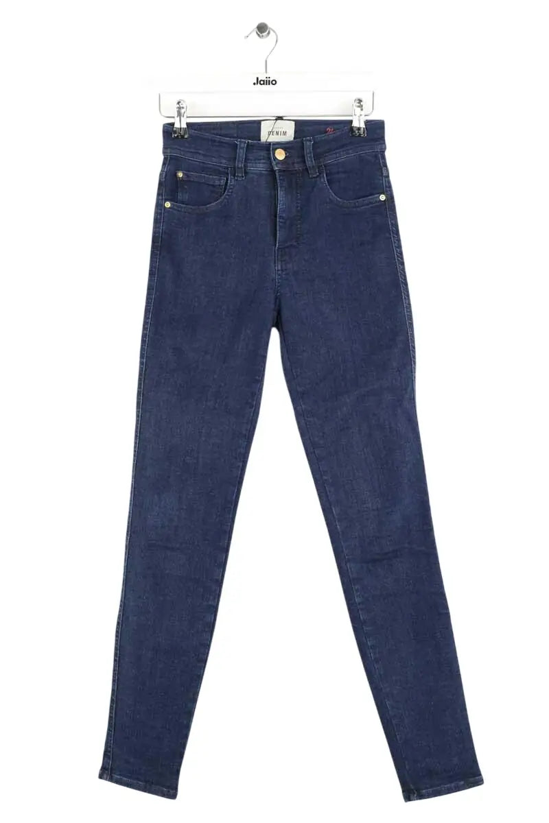 Jean slim Sézane Bleu en Coton, taille XS - Seconde Main