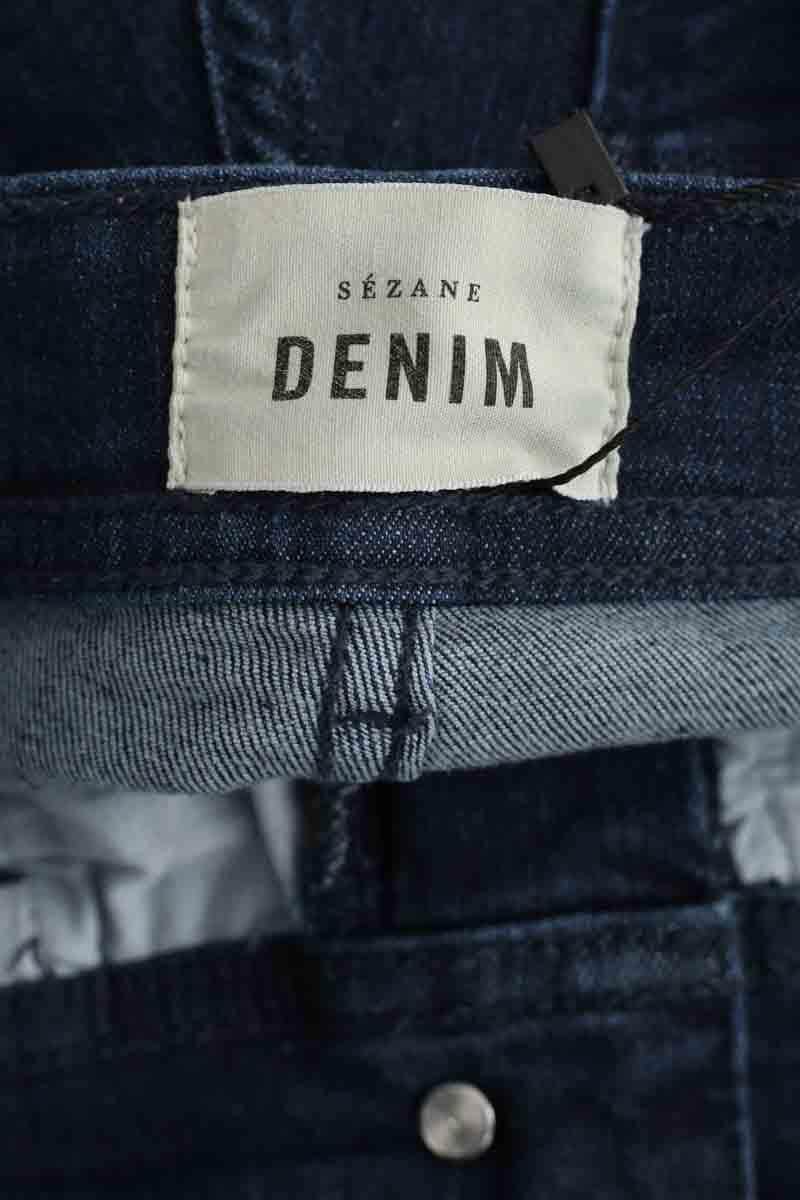 Jean slim Sézane Bleu en Coton