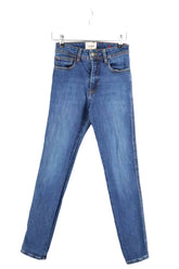 Jean slim Sézane Bleu en Coton, taille XS - Seconde Main