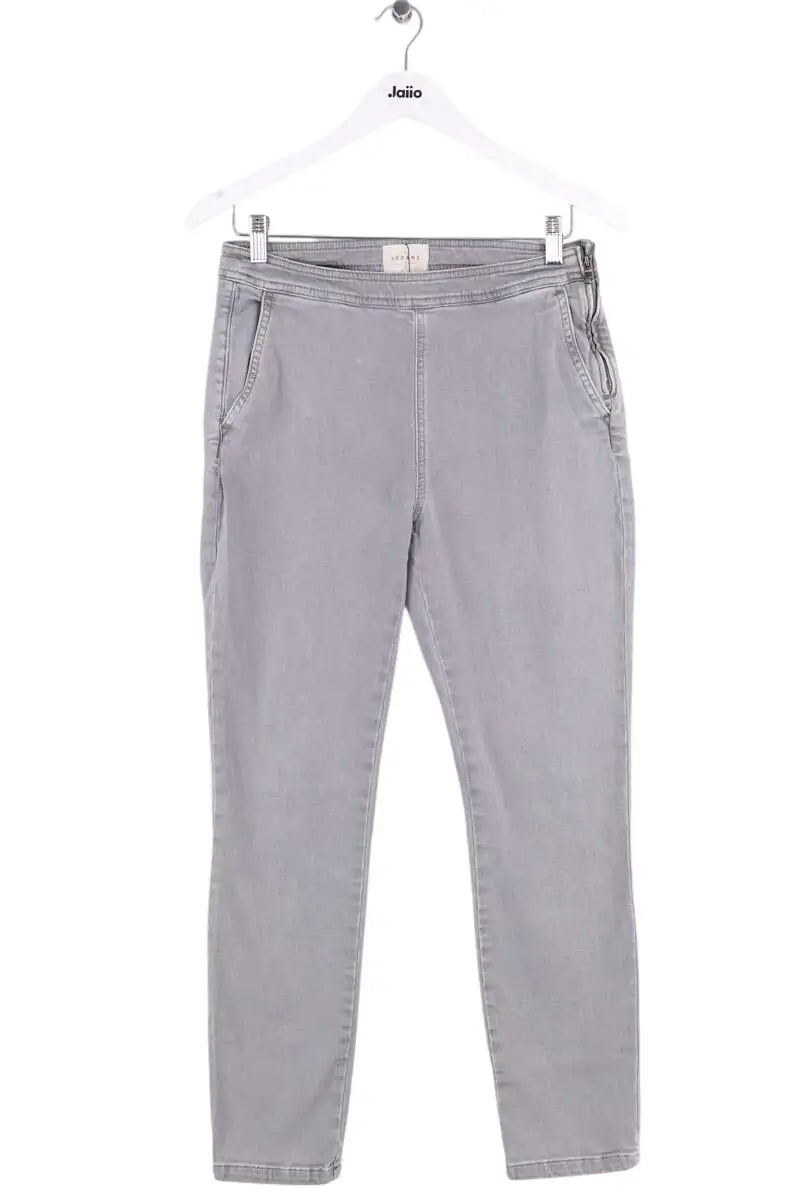 Jean slim Sézane Gris en Coton, taille L - Seconde Main