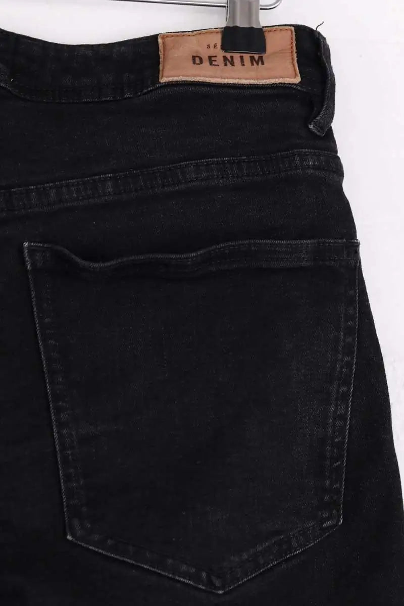 Jean slim Sézane Noir en Coton