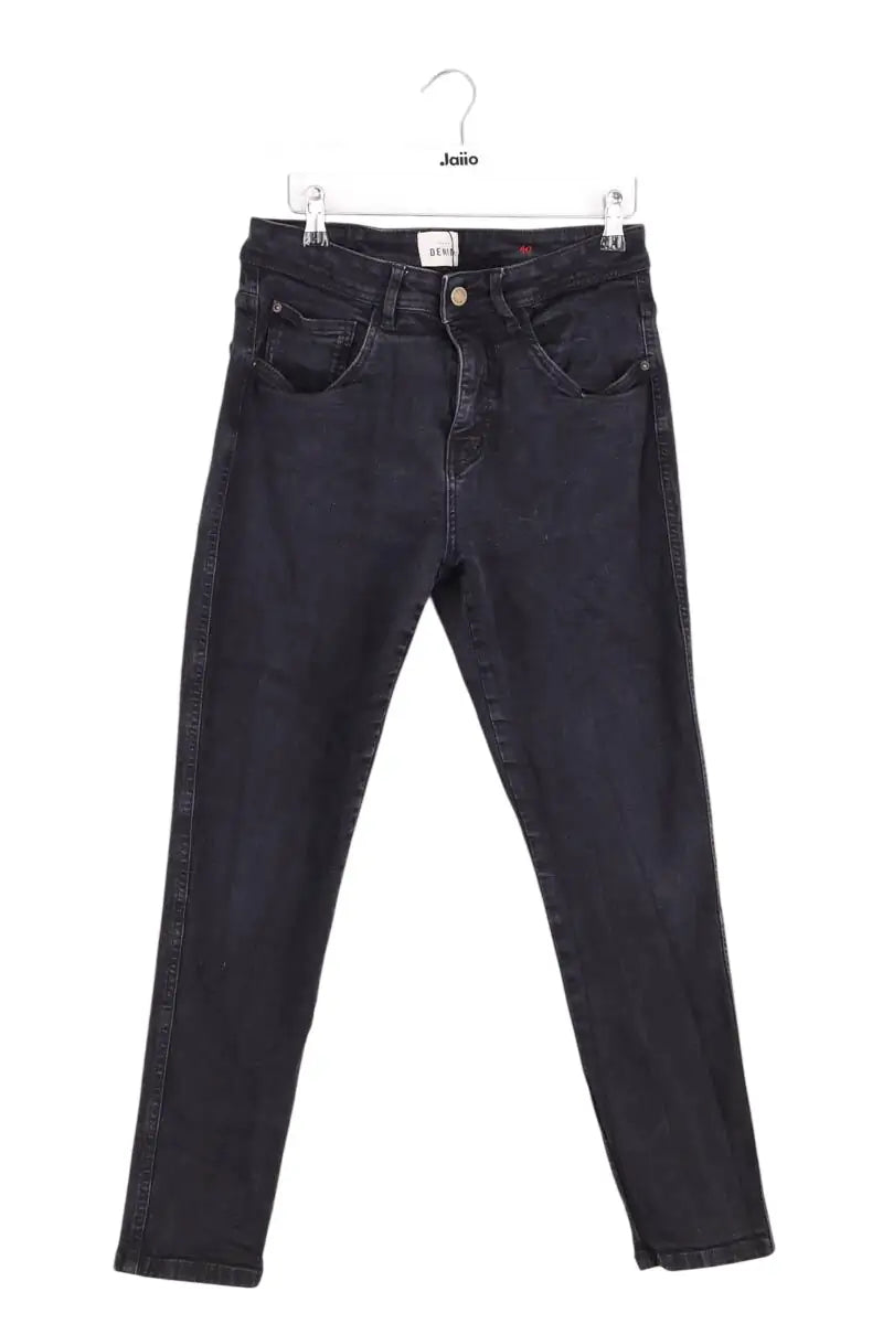Jean slim Sézane Noir en Coton, taille L - Seconde Main