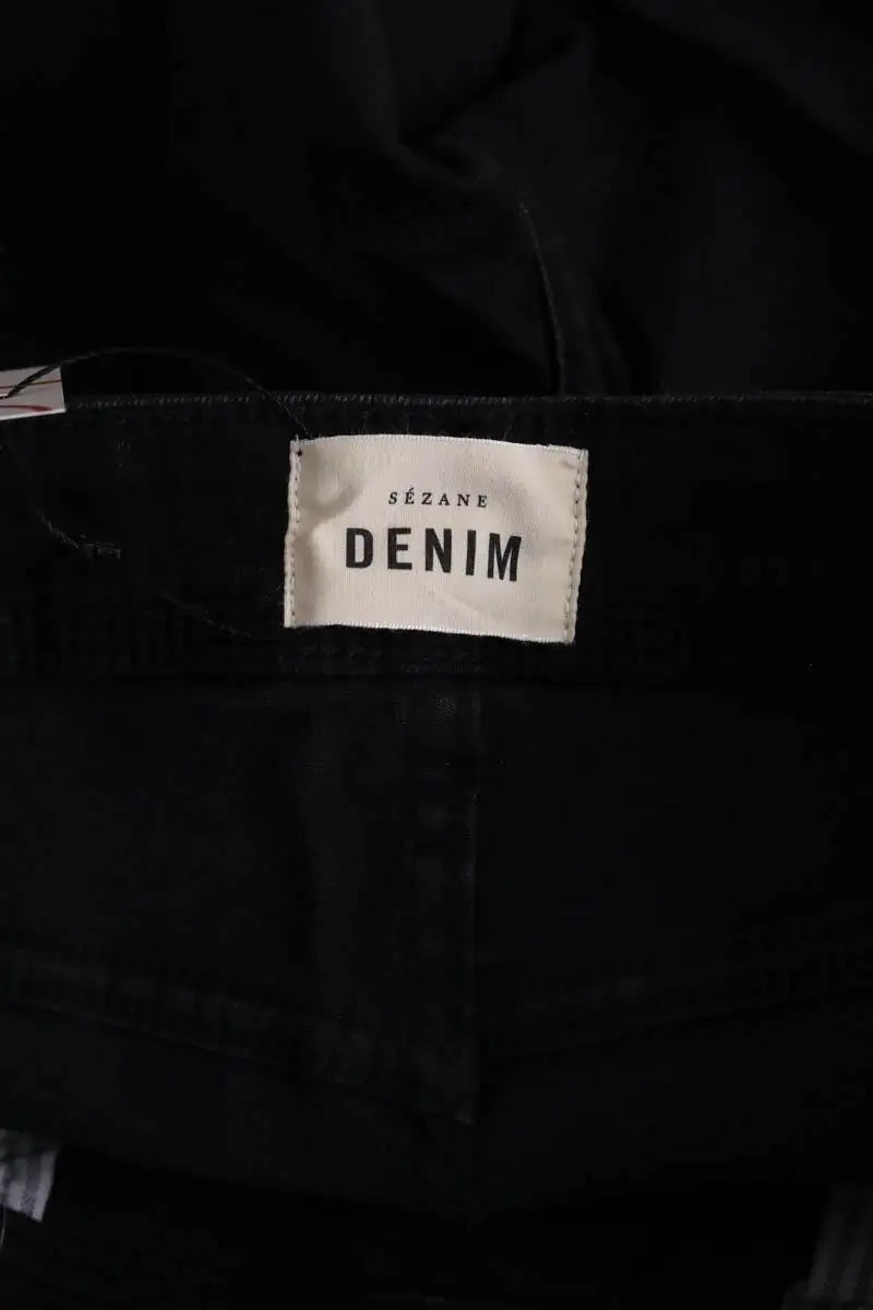 Jean slim Sézane Noir en Coton