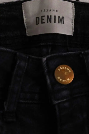 Jean slim Sézane Noir en Coton