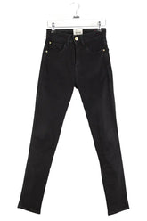 Jean slim Sézane Noir en Coton, taille XS - Seconde Main