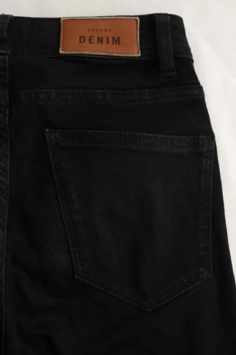 Jean slim Sézane Noir en Coton