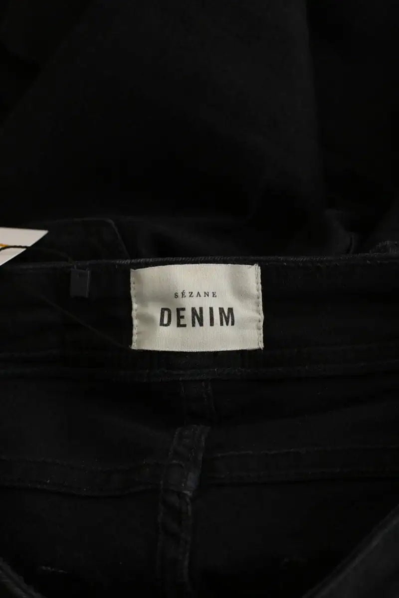 Jean slim Sézane Noir en Coton