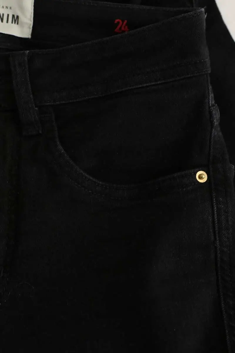 Jean slim Sézane Noir en Coton