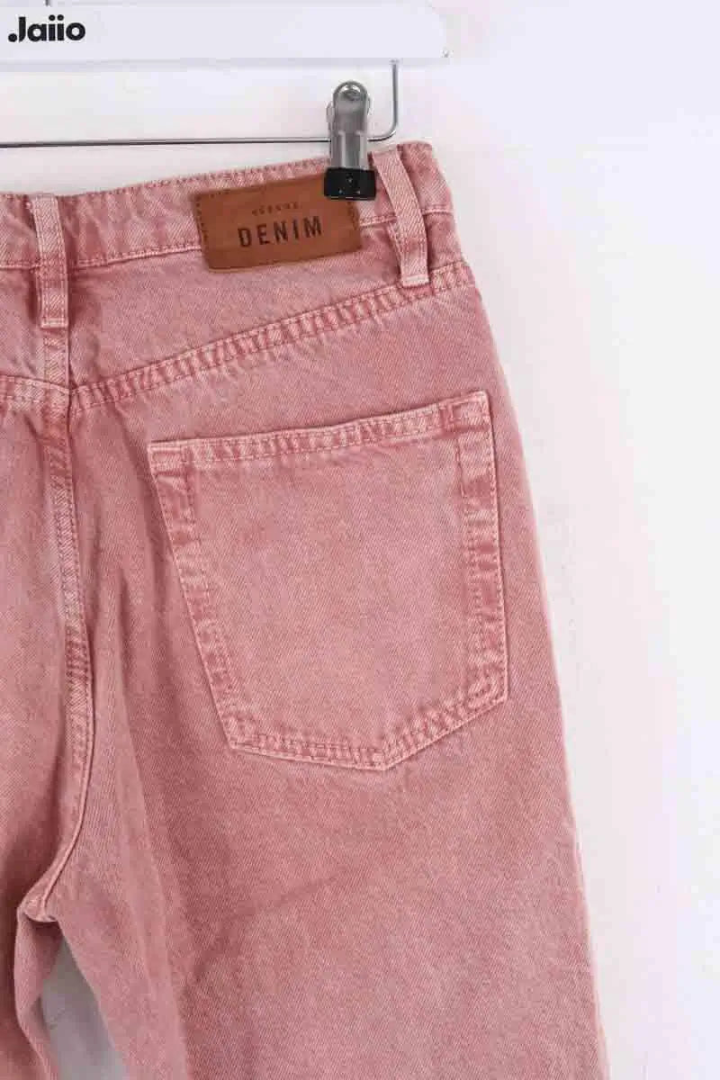 Jean slim Sézane Rose en Coton
