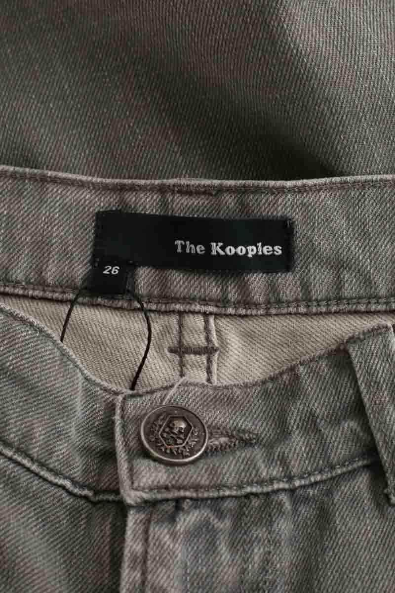 Jean slim The Kooples Gris en Coton