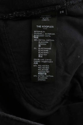 Jean slim The Kooples Noir en Coton