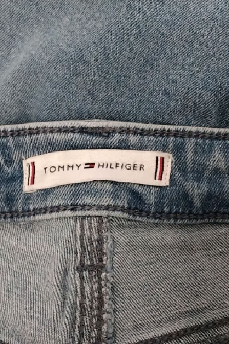 Jean slim Tommy Hilfiger Bleu en Coton