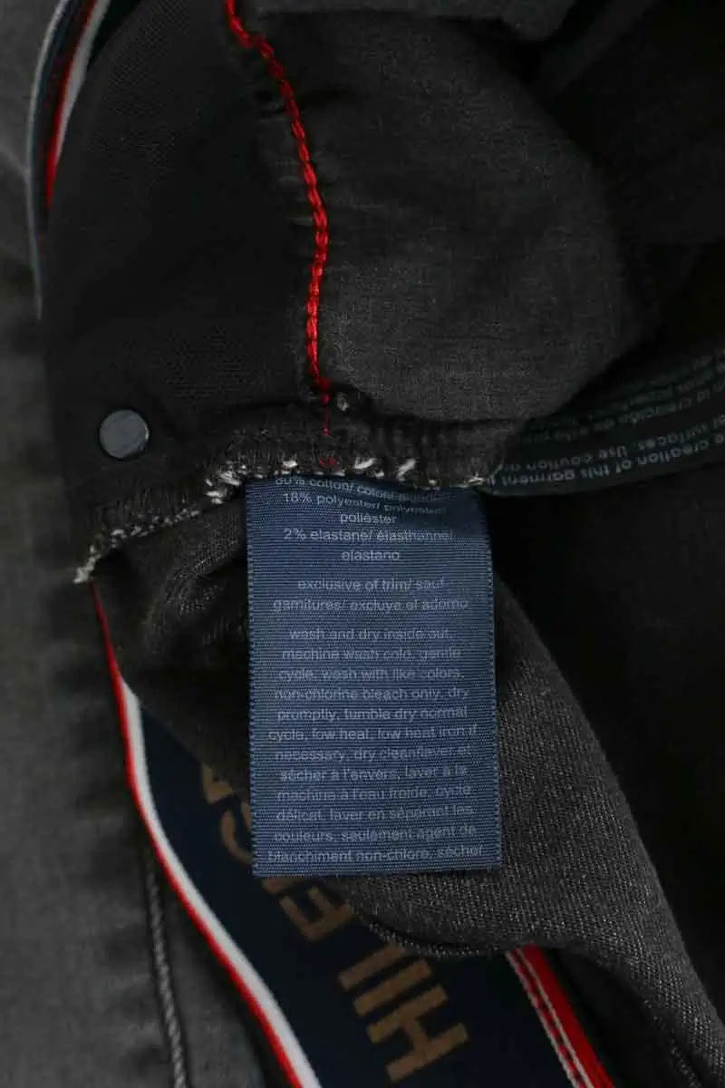 Jean slim Tommy Hilfiger Gris en Coton