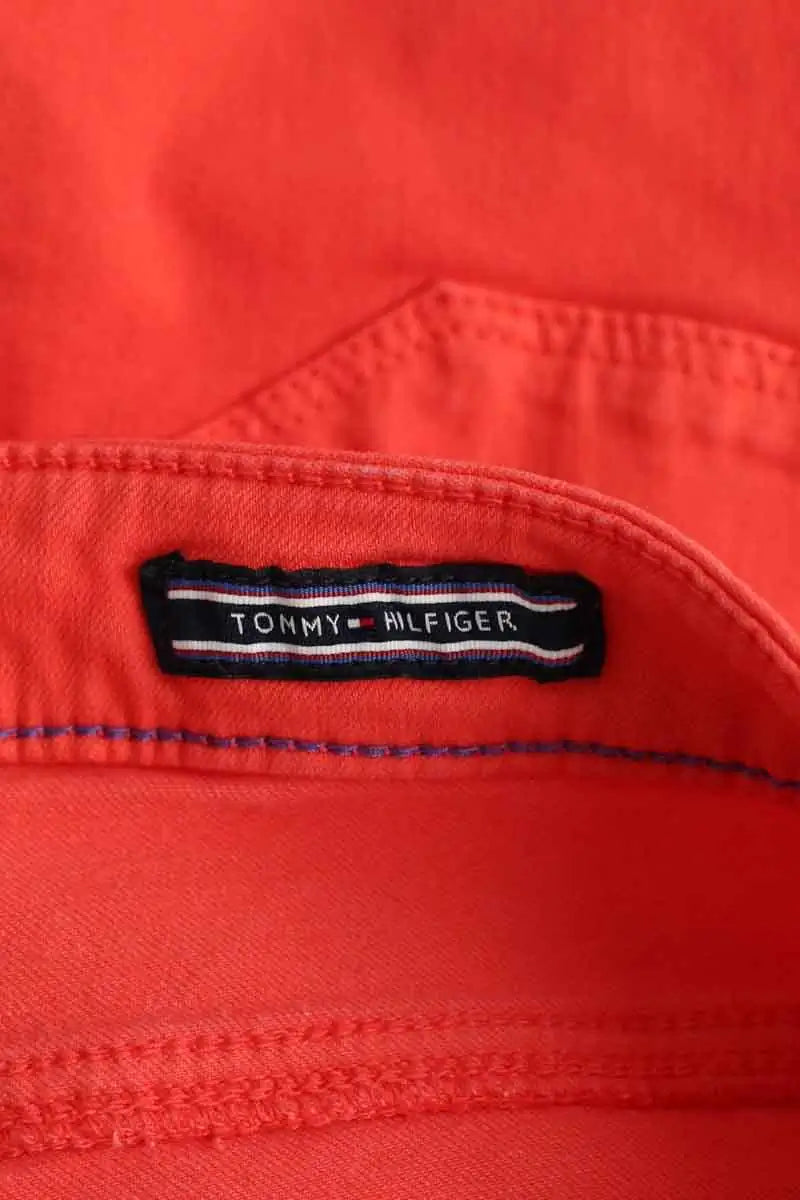 Jean slim Tommy Hilfiger Orange en Coton