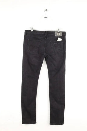 Jean slim Versace Anthracite en Coton