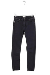 Jean slim Zadig & Voltaire Eva zip Noir en Coton, taille XS - Seconde Main