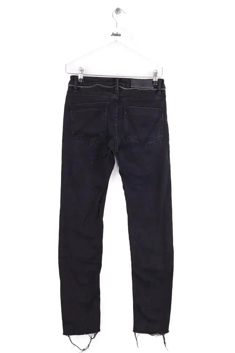 Jean slim Zadig & Voltaire Eva zip Noir en Coton