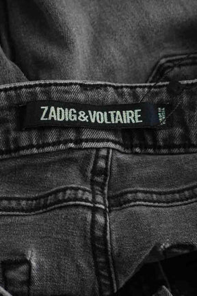 Jean slim Zadig & Voltaire Gris en Coton