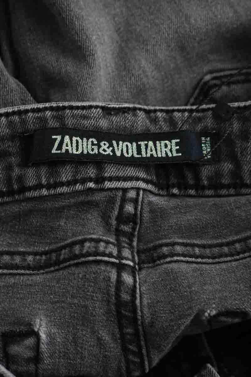 Jean slim Zadig & Voltaire Gris en Coton