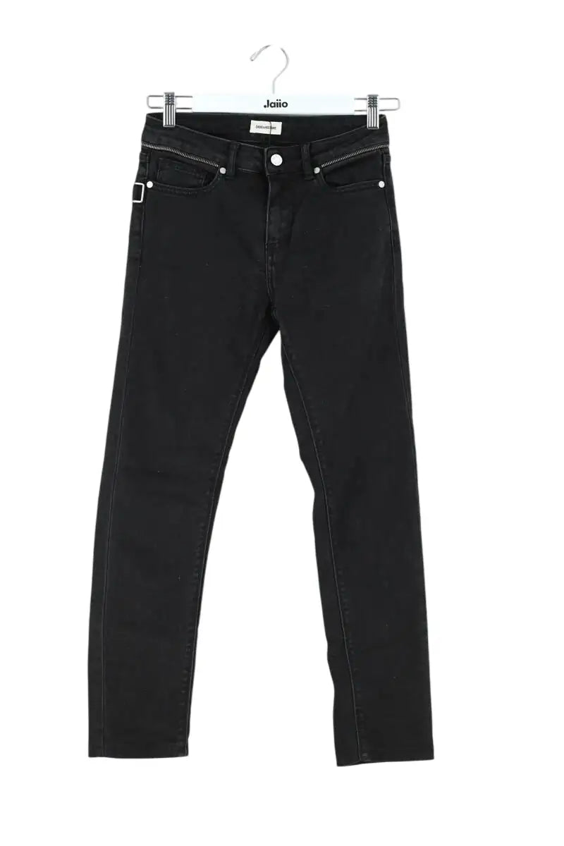 Jean slim Zadig & Voltaire Noir en Coton - élasthanne, taille S - Seconde Main