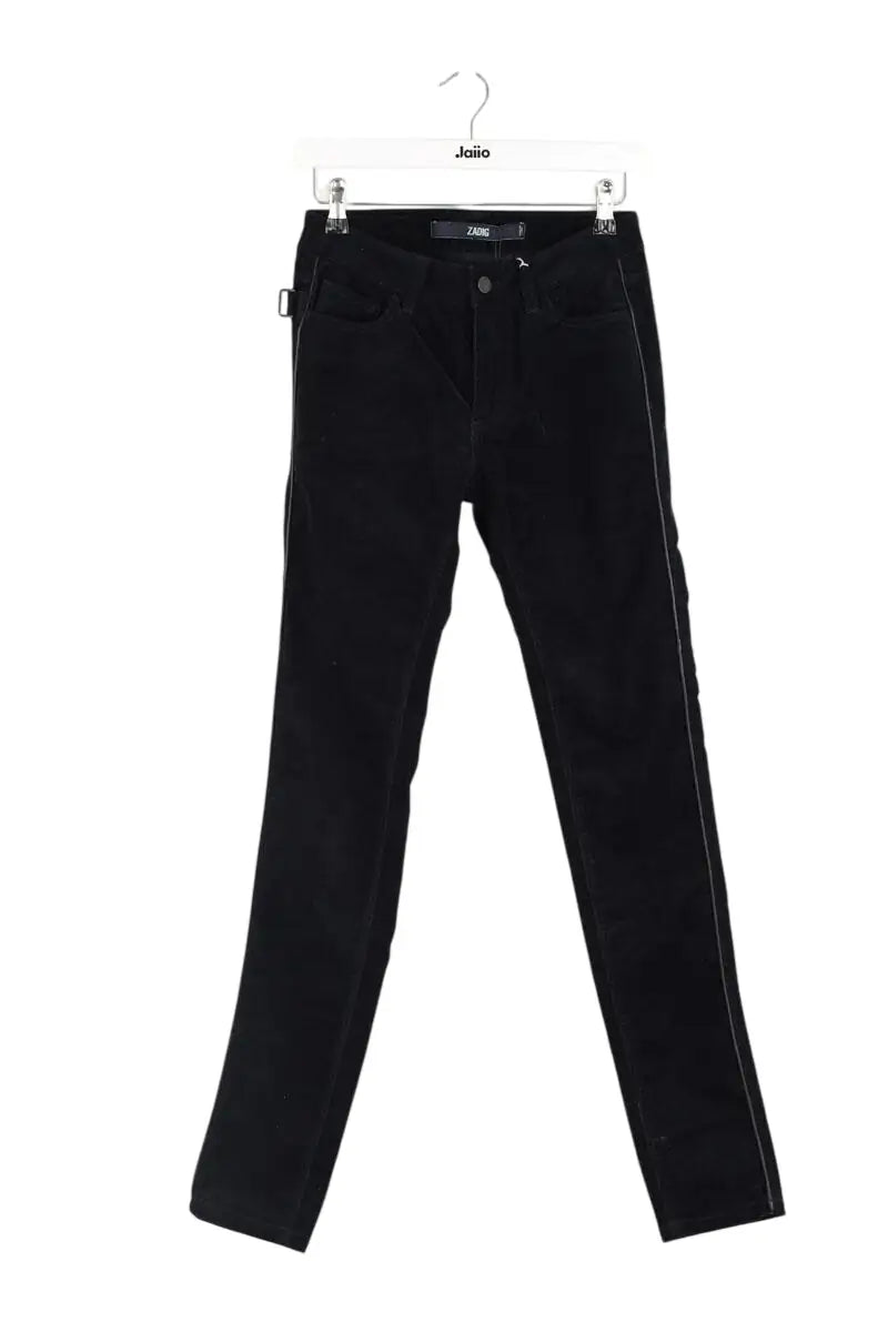 Jean slim Zadig & Voltaire Noir en Coton, taille XS - Seconde Main