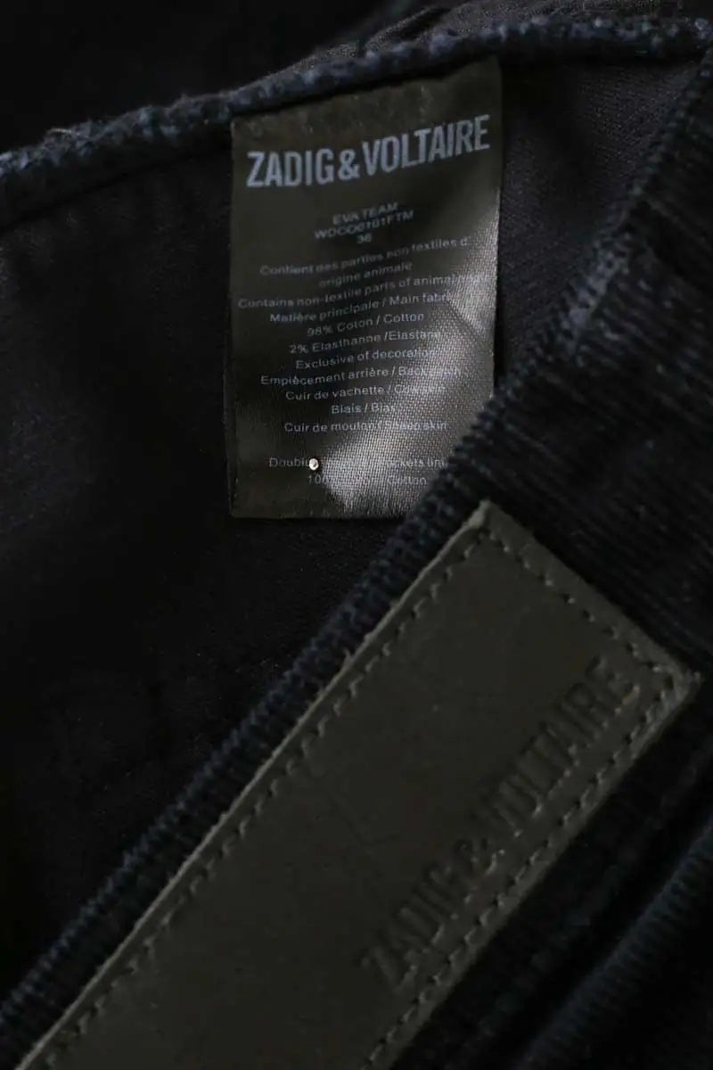 Jean slim Zadig & Voltaire Noir en Coton