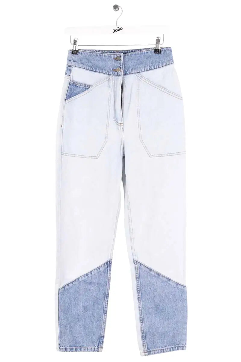 Jean droit Ba&Sh Bleu en Coton, taille S - Seconde Main