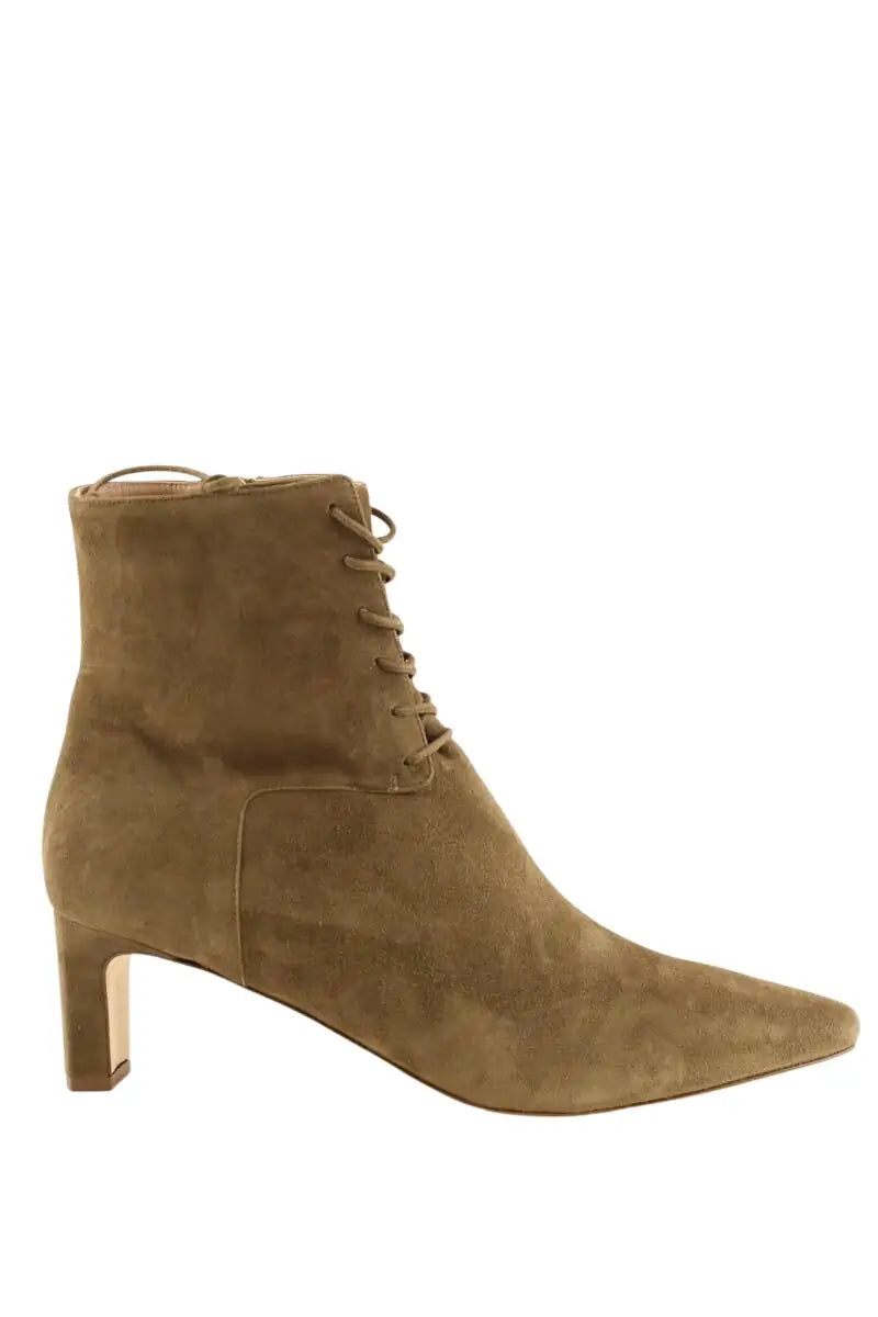 Boots LK Bennett Betty Kaki en Daim, taille 42 - Seconde Main