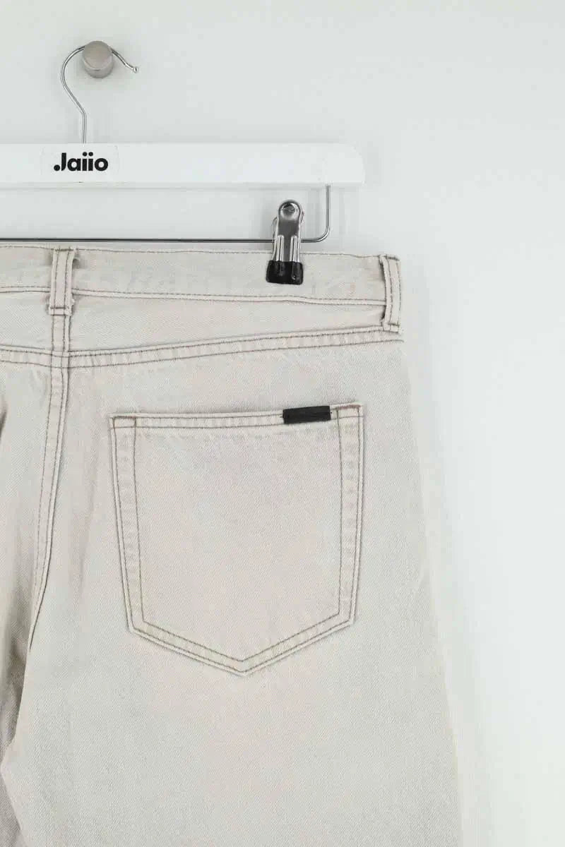 Jean droit Saint Laurent Gris en Coton