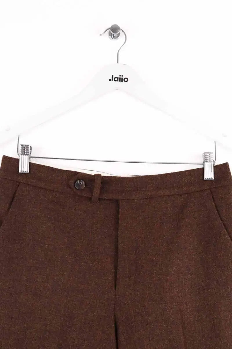 Pantalon Soeur Marron en Laine