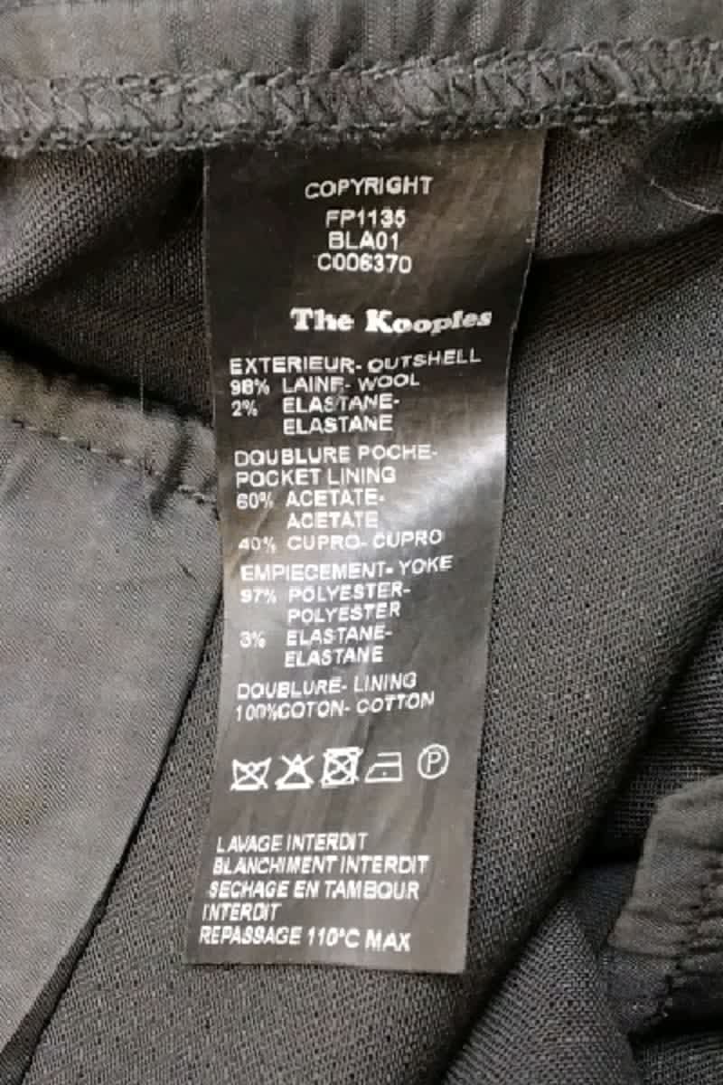 Pantalon slim The Kooples  Noir