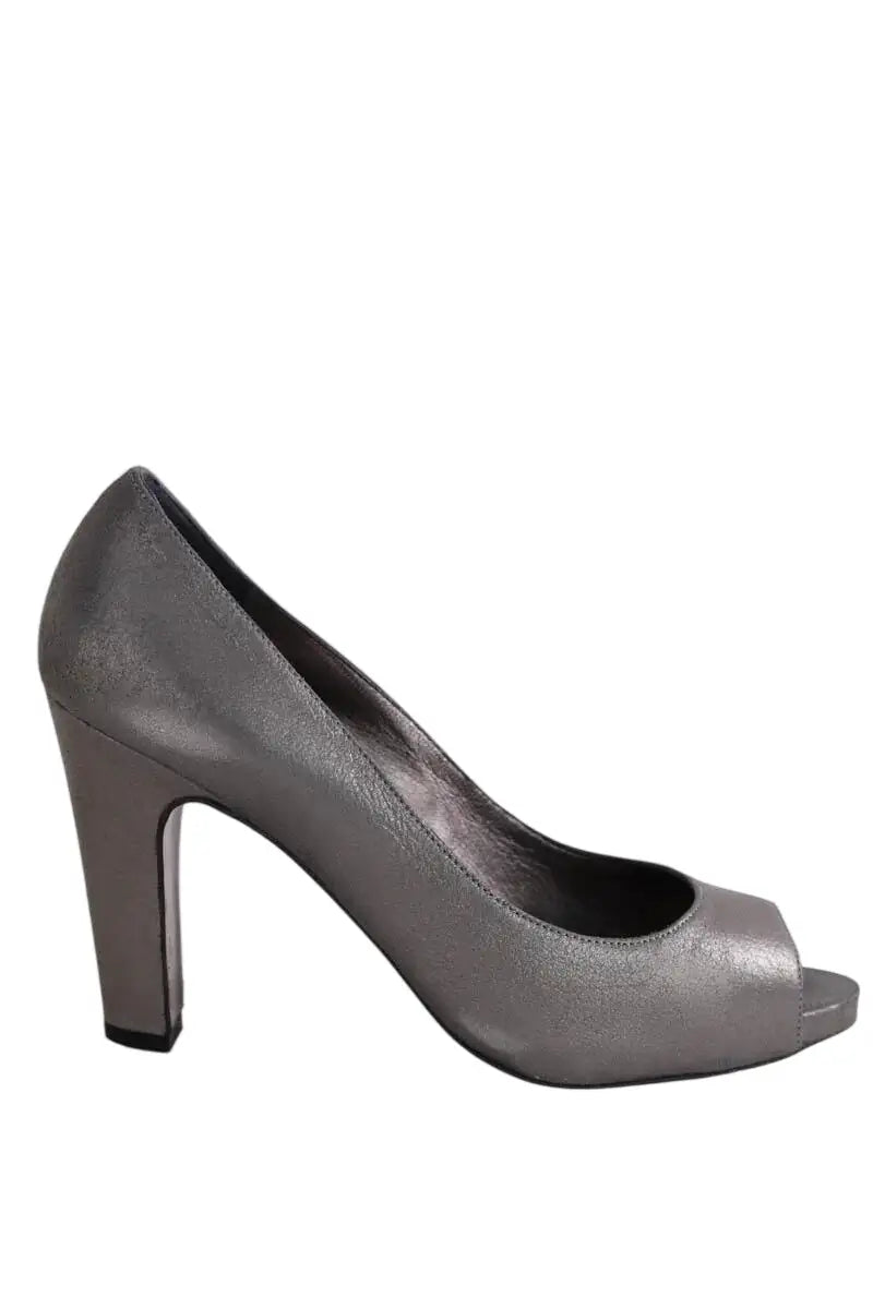 Talons Max Mara Gris en Cuir, taille 38 - Seconde Main