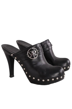 Talons Dior Noir en Cuir