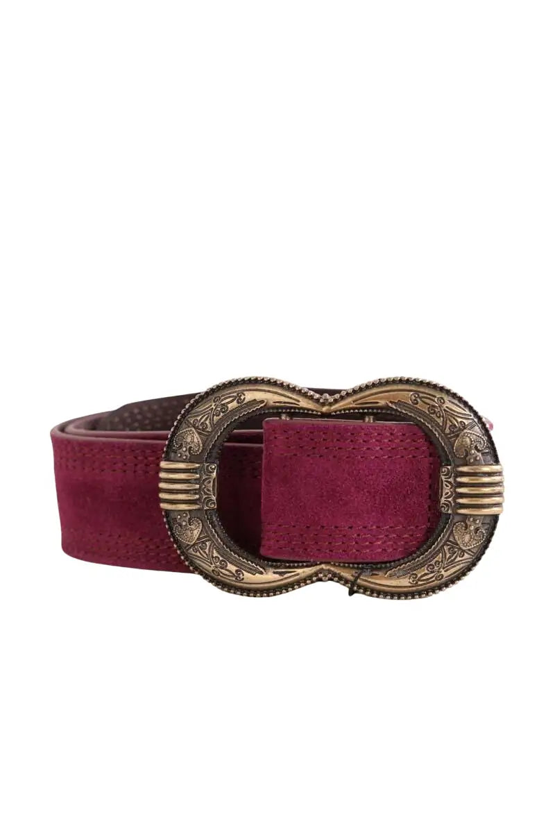 Ceinture en cuir Sézane Violet en Cuir, taille S - Seconde Main