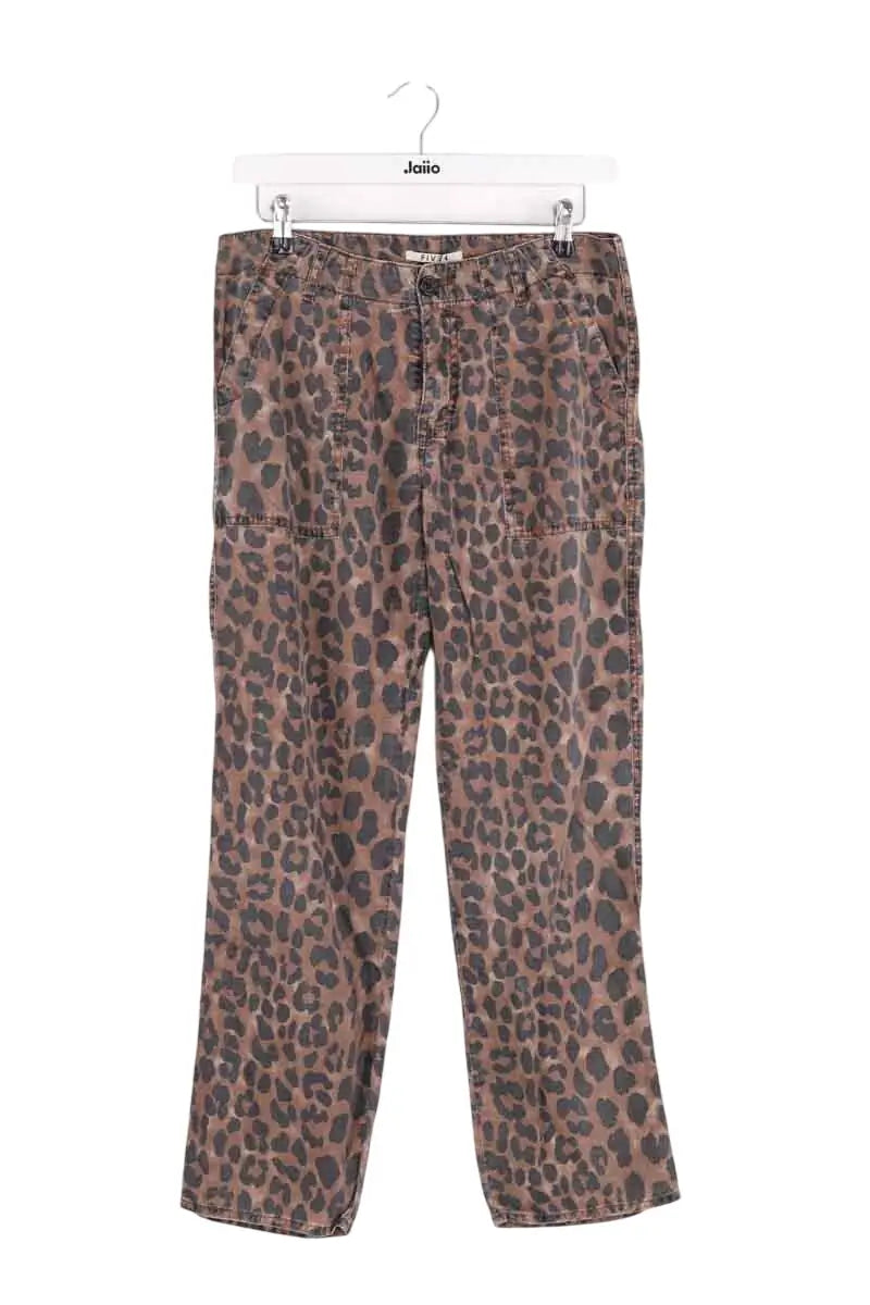 Pantalon FIVE Marron en Coton, taille S - Seconde Main