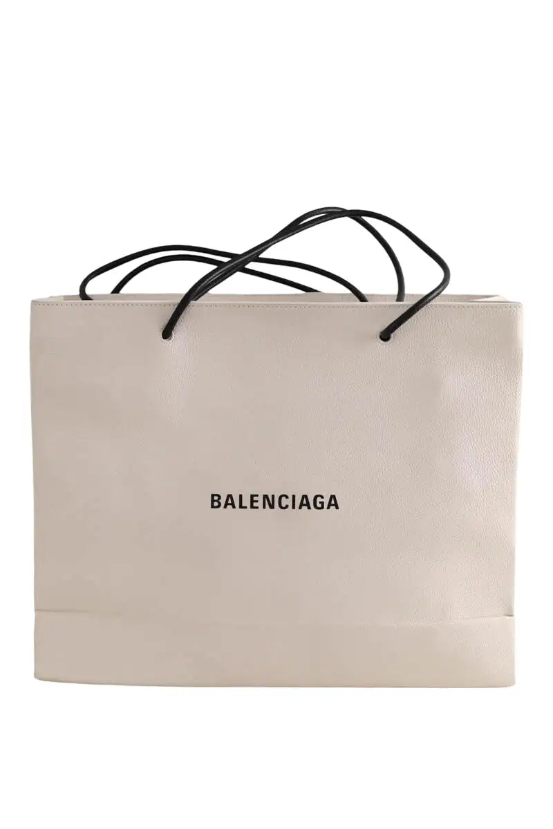 Cabas Balenciaga Blanc en Cuir - Seconde Main