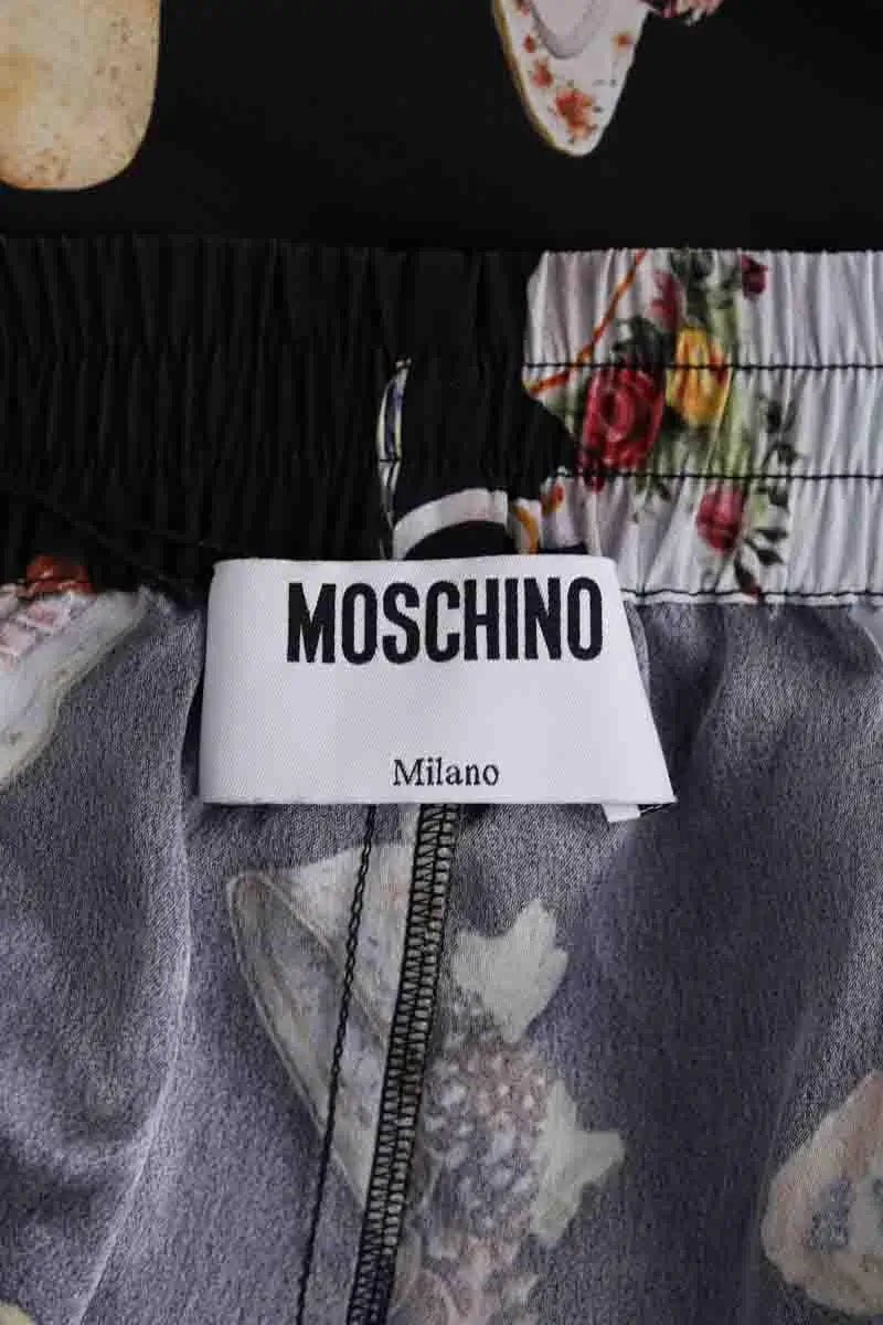 Pantalon Moschino Noir en Soie