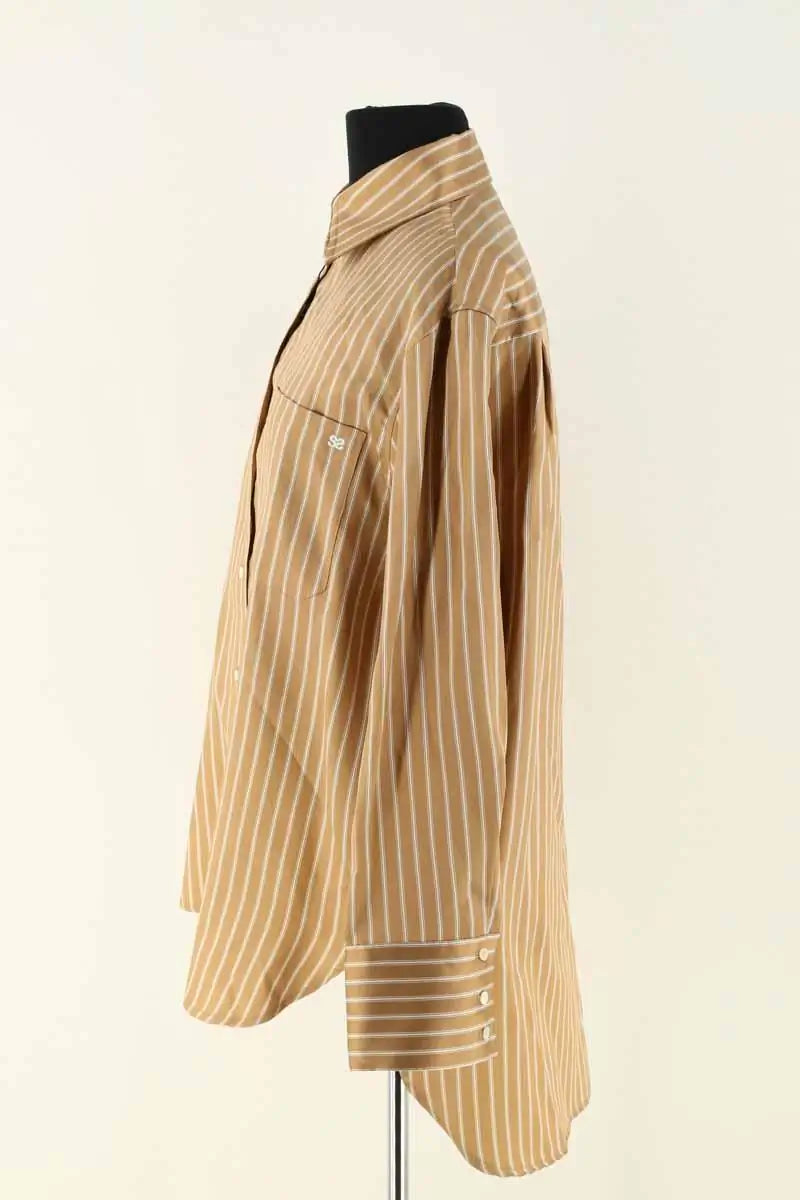 Chemise Sandro Camel en Synthétique