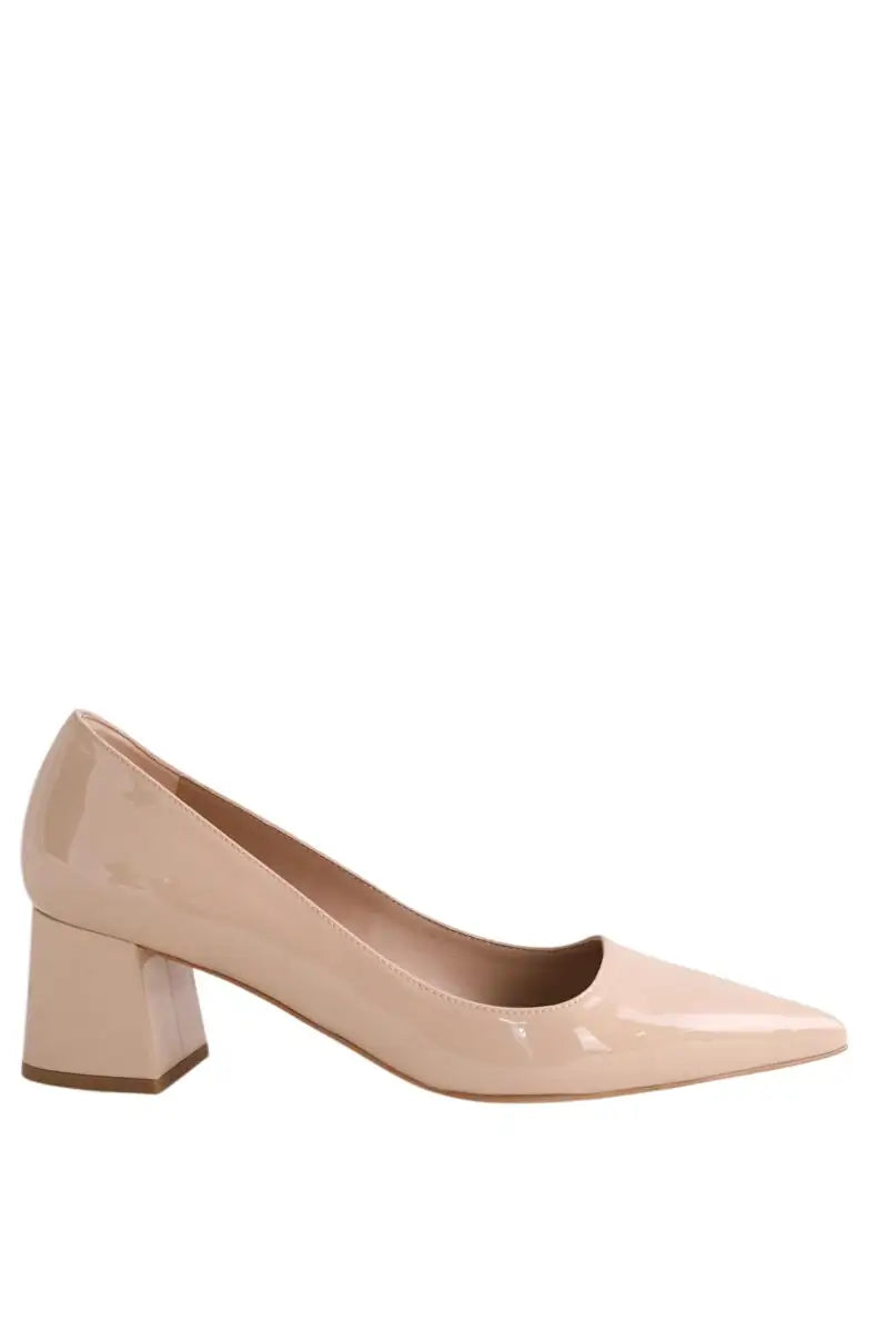 Talons LK Bennett Sloane Beige en Cuir verni, taille 37 - Seconde Main