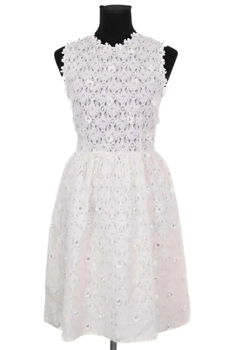 Robe Manoush Blanc en Synthétique, taille S - Seconde Main