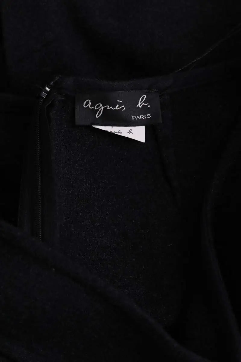 Jupe Agnès B. Anthracite en Laine