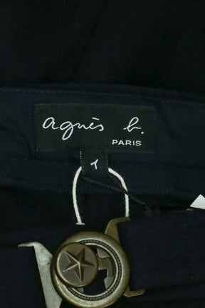 Jupe Agnès B. Marine en Laine