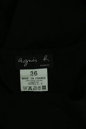 Jupe Agnès B. Noir en Coton