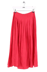 Jupe Agnès B. Rouge en Soie, taille S - Seconde Main
